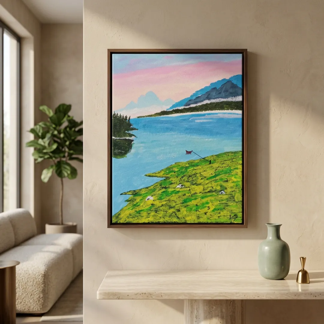 Handmade Landscape Canvas Painting