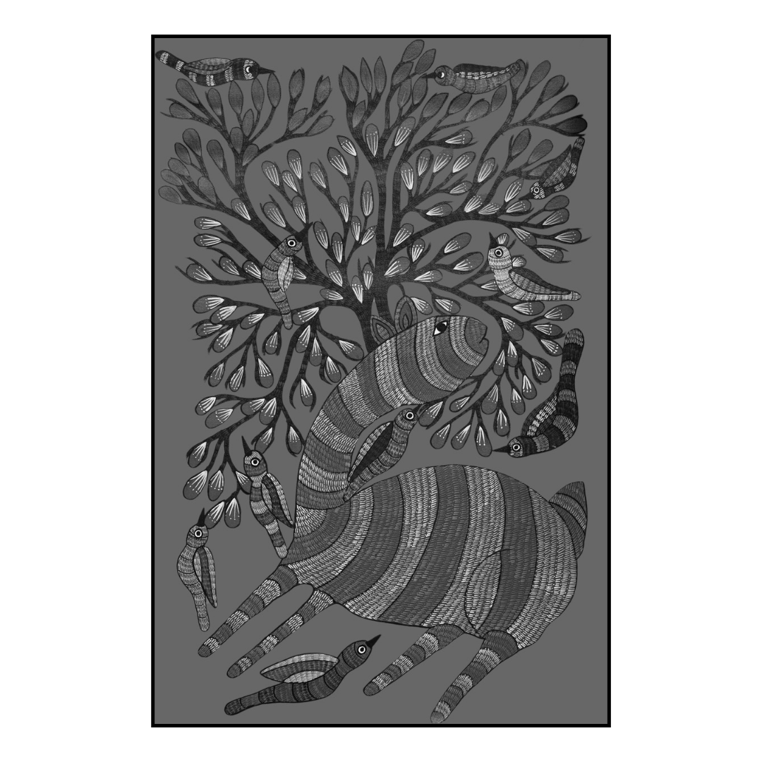 Deer beneath the Tree