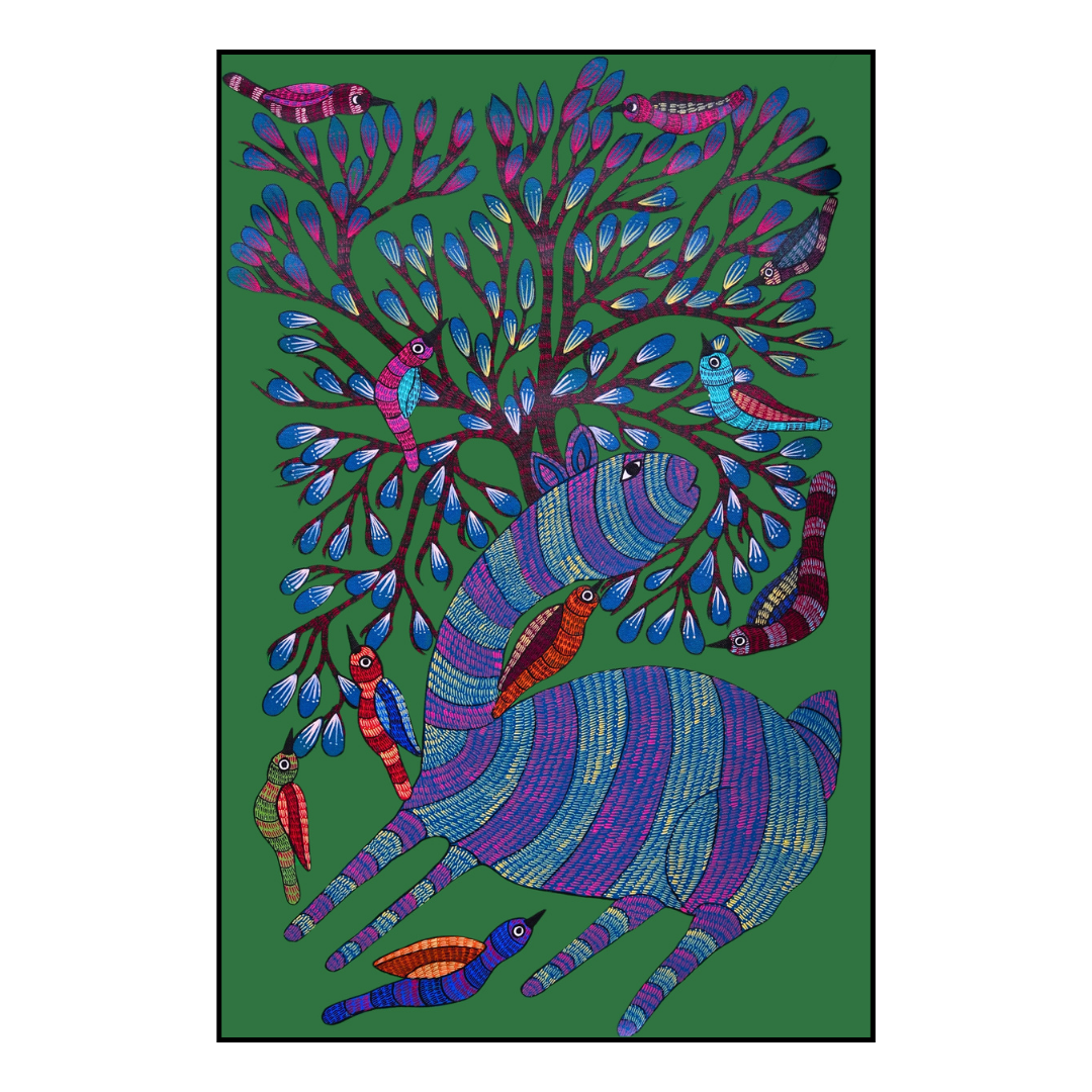 Deer beneath the Tree