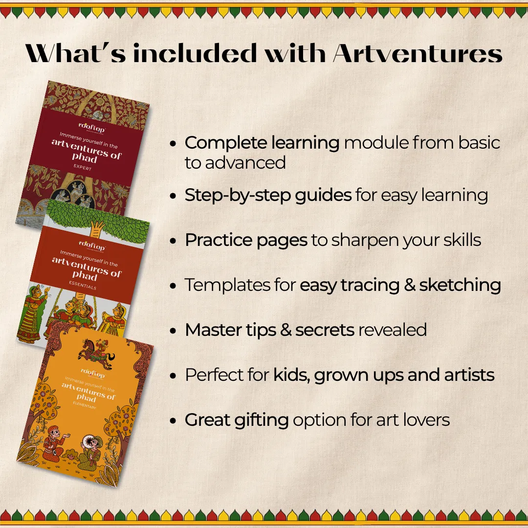 Artventures of Phad: Paint, Play & Preserve the Tradition (Set of 3)