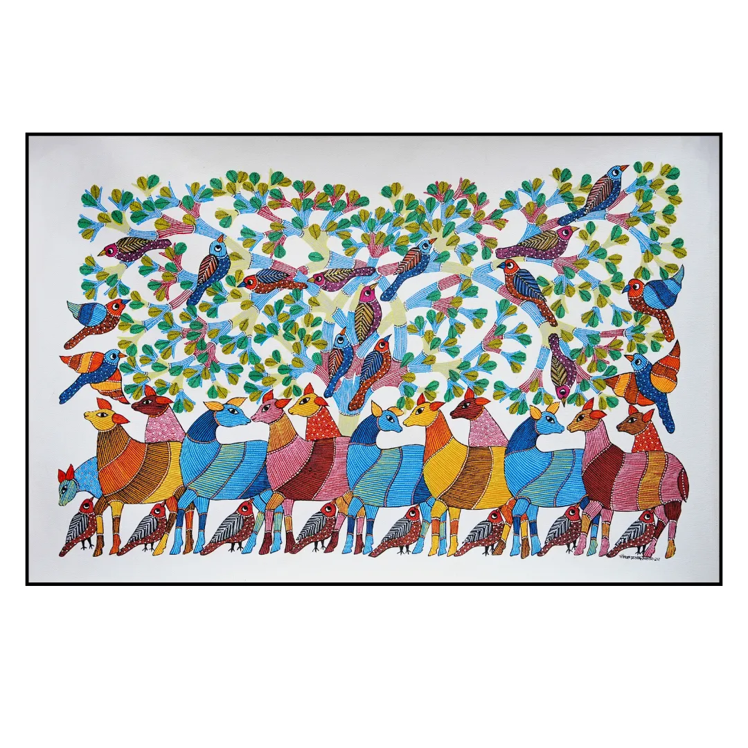 The World of Deer and Birds
