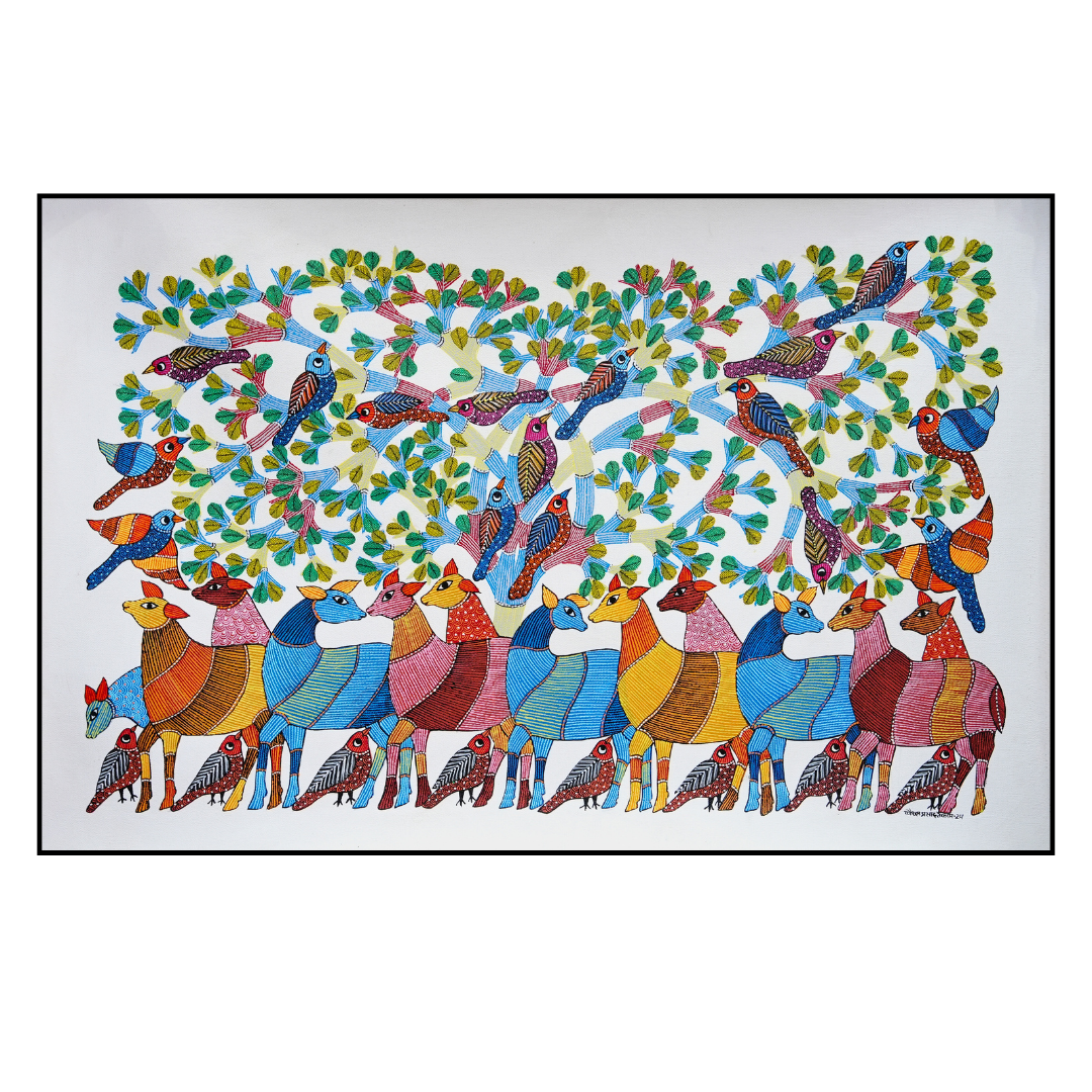 The World of Deer and Birds