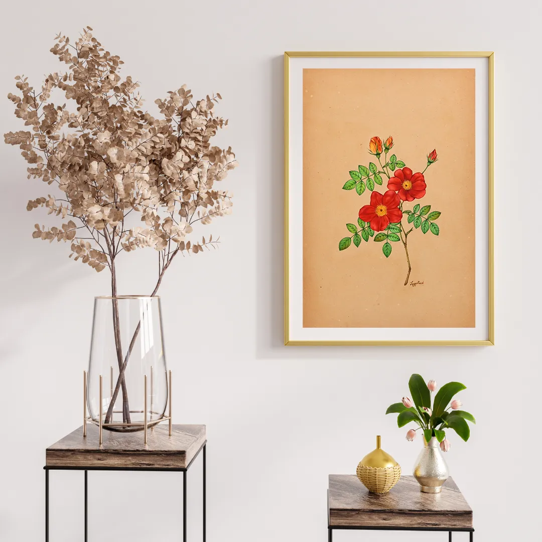 Crimson Rose Stem