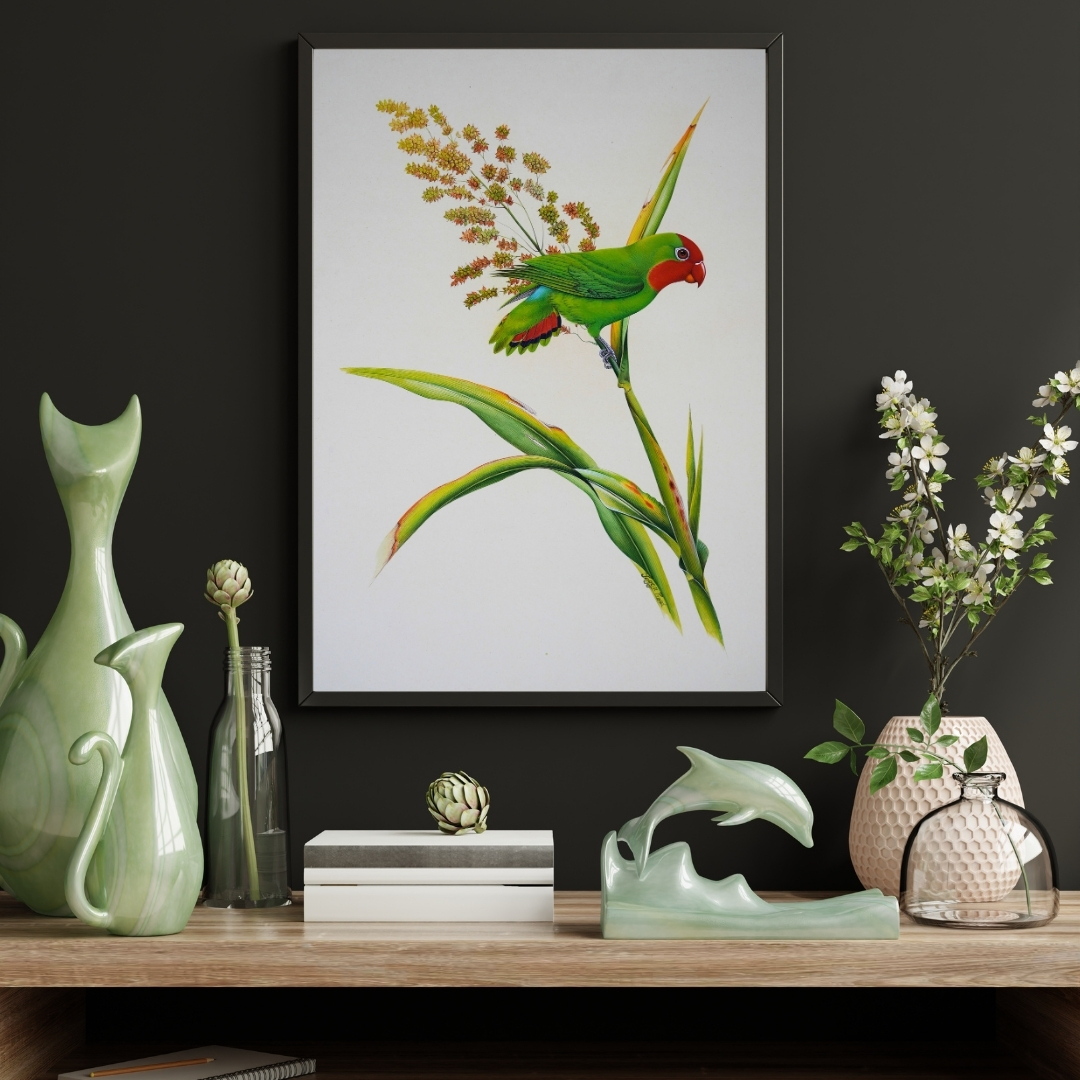 Green Parakeet by Jaggu Prasad