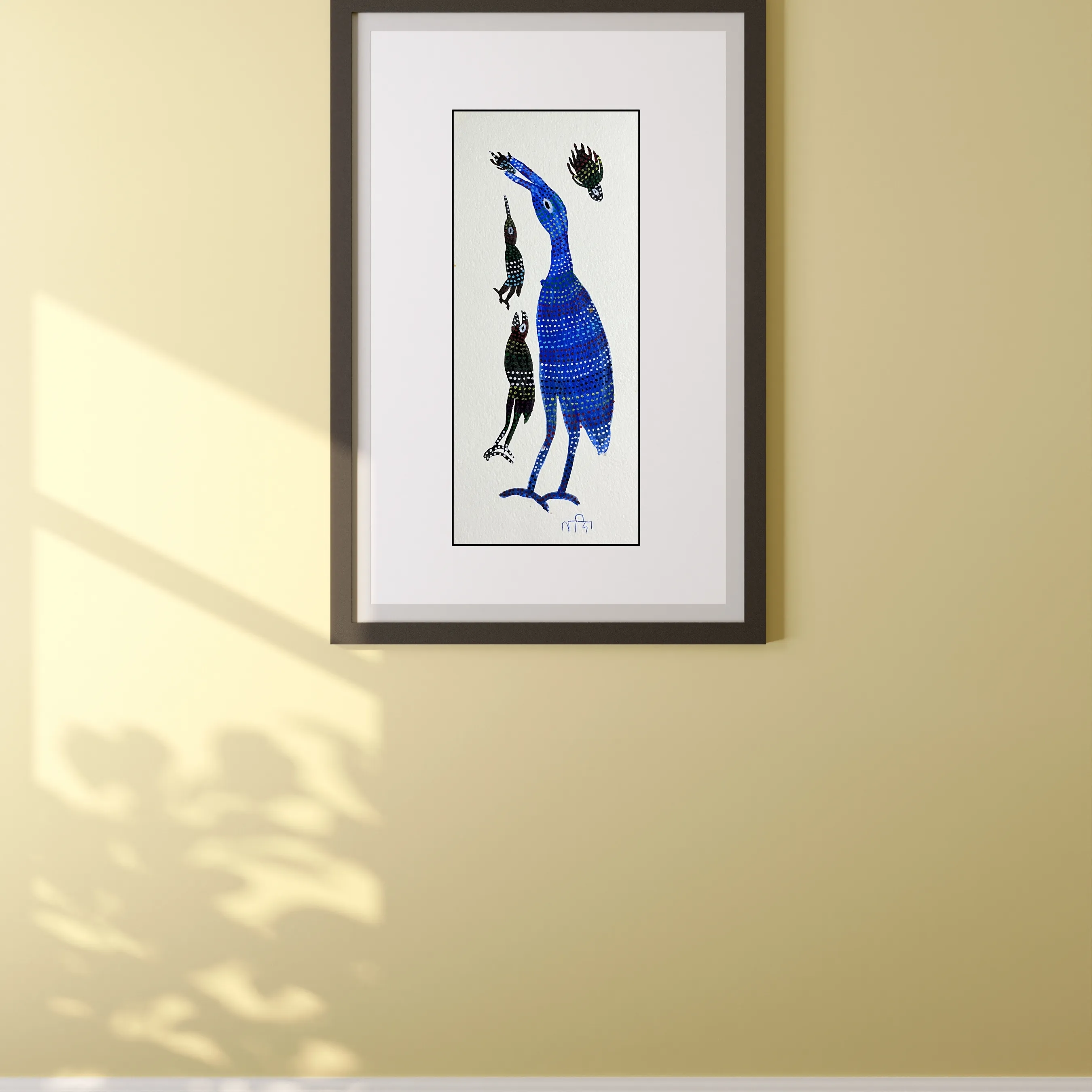 Birds Blue and Black