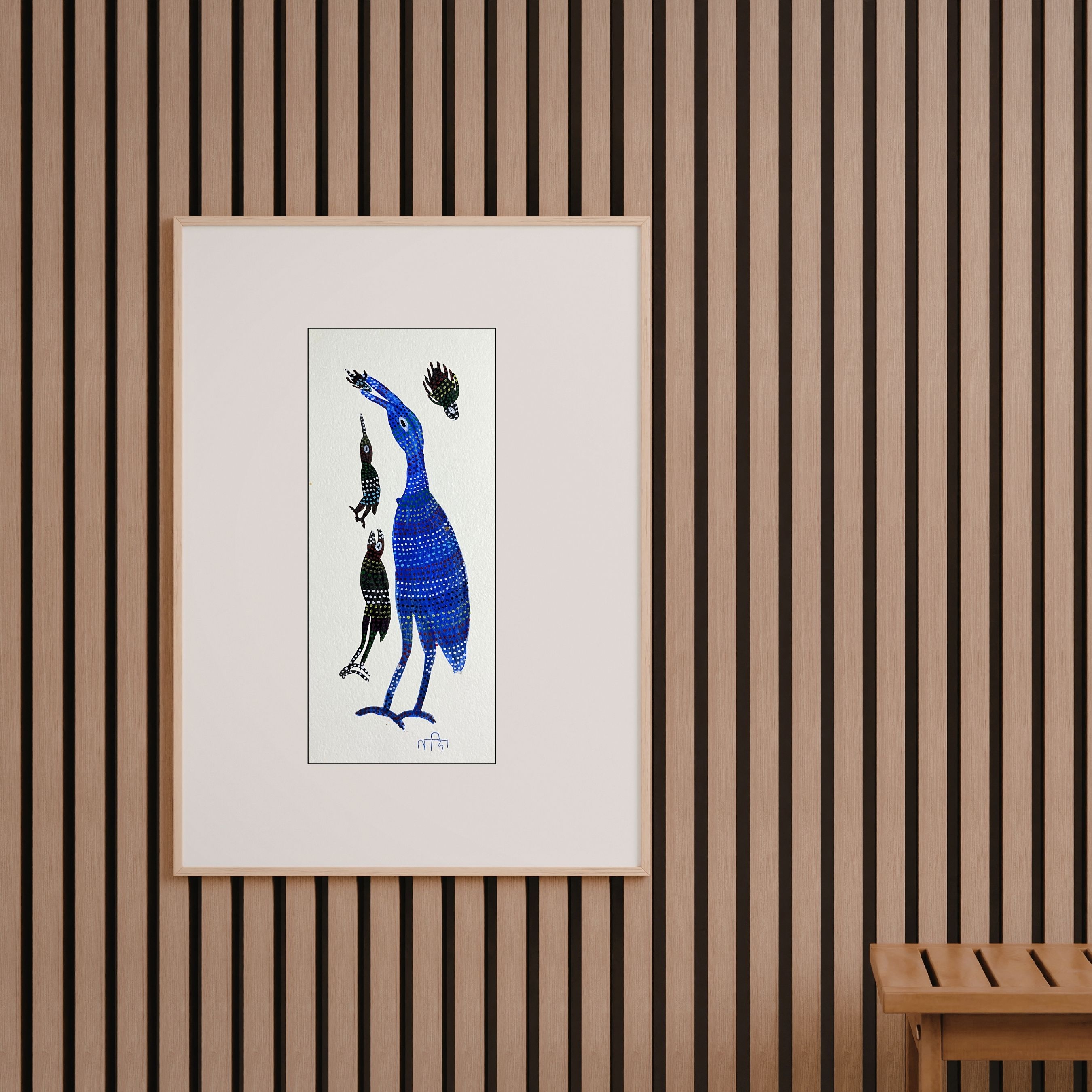 Birds Blue and Black