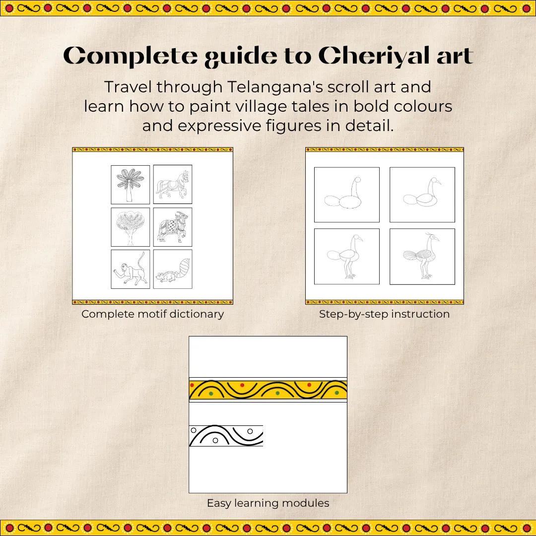 Artventures of Cheriyal: The Complete Scroll Art Journey (Set of 3)