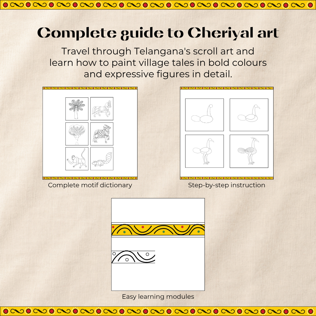 Artventures of Cheriyal: The Complete Scroll Art Journey (Set of 3)