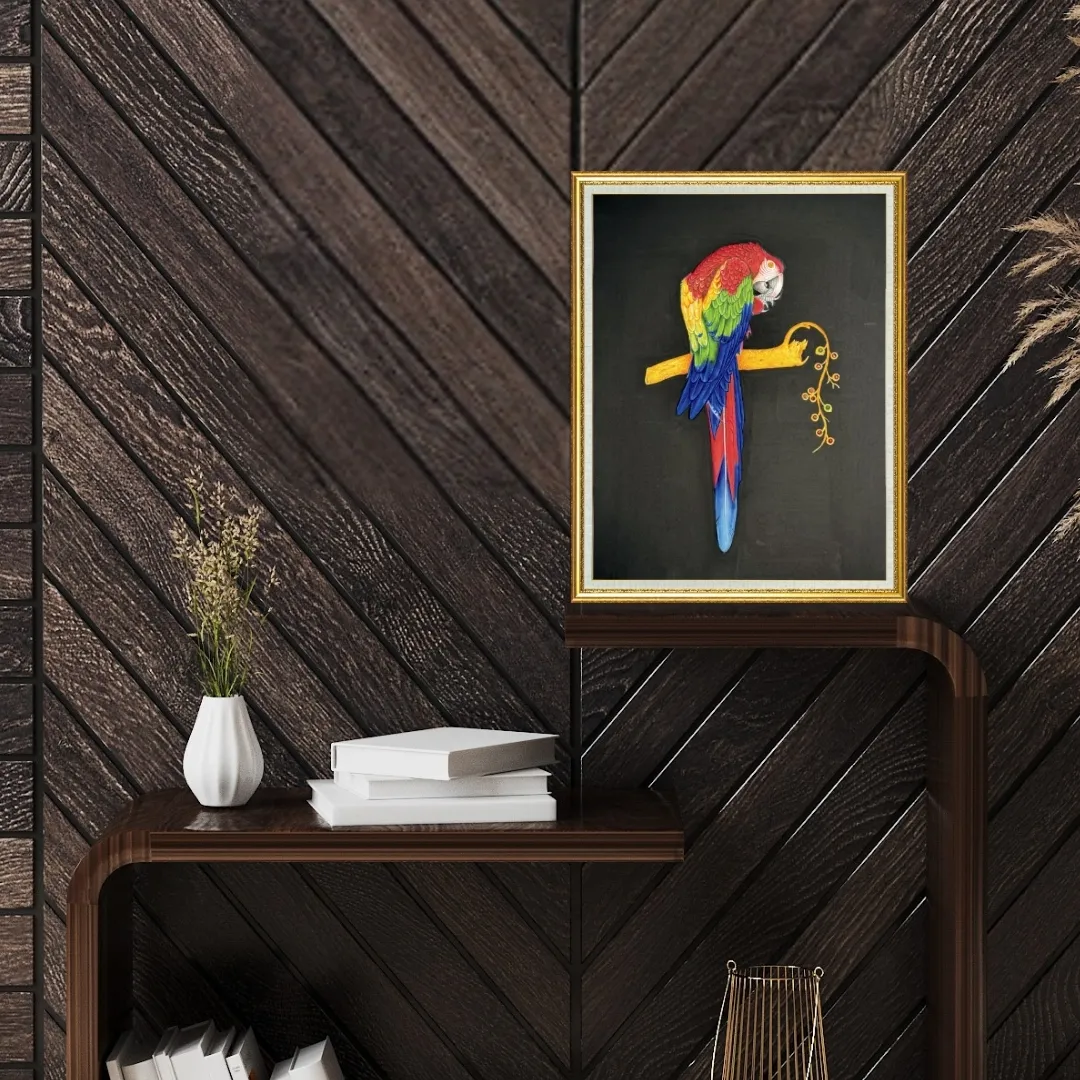 Macaw- Indian Miniature