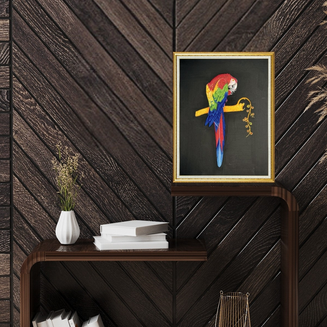 Macaw- Indian Miniature