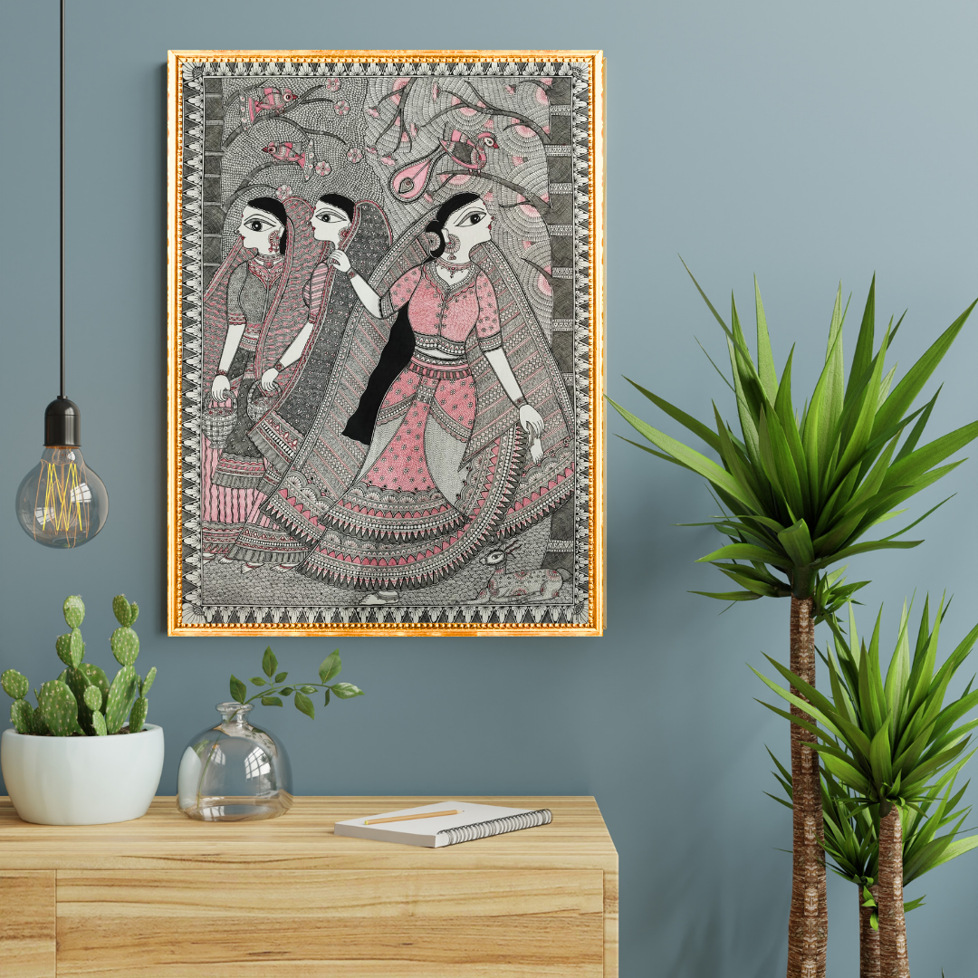 Shakuntala 's eyes searching for King Dushyant 