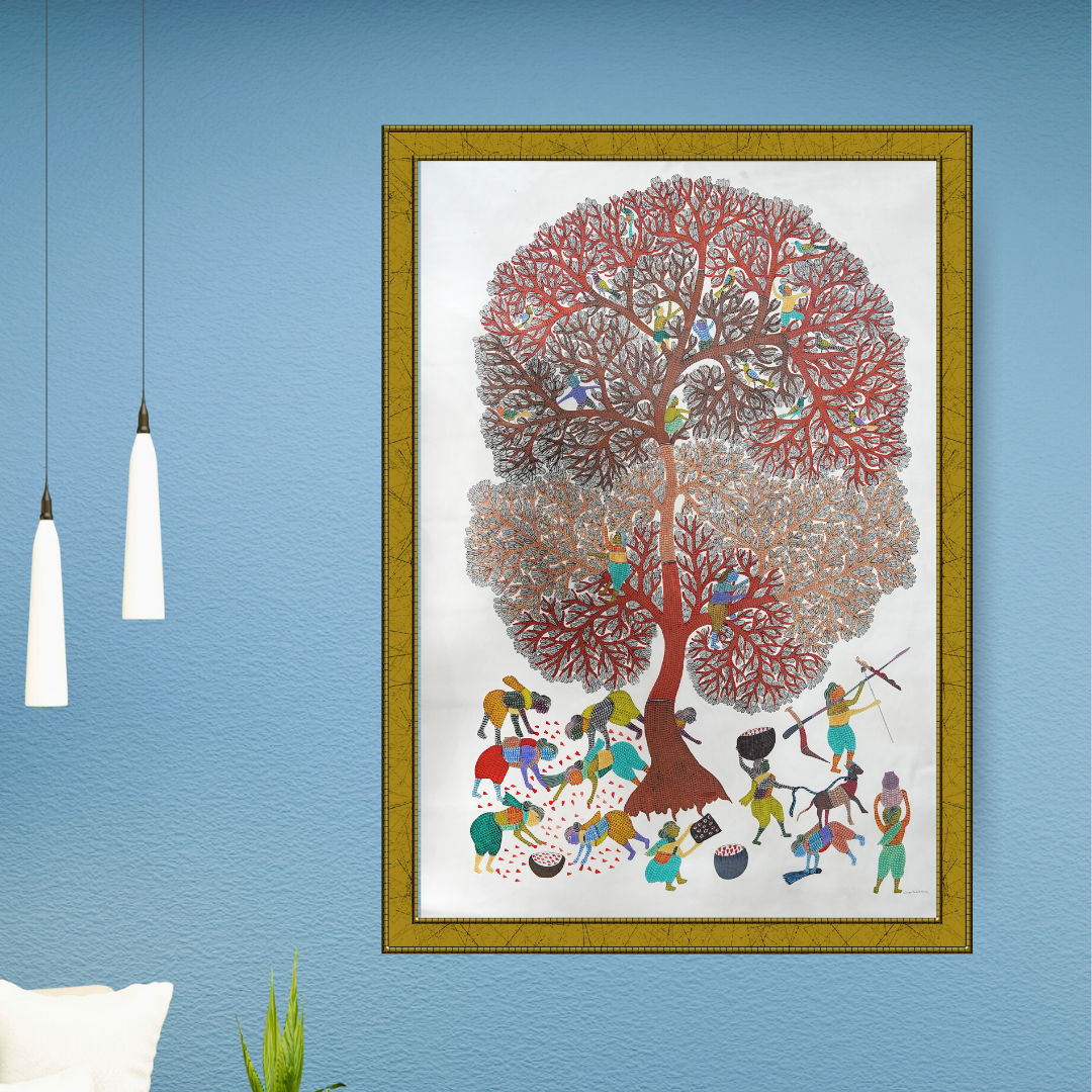 Life of the Villagers around a Tree