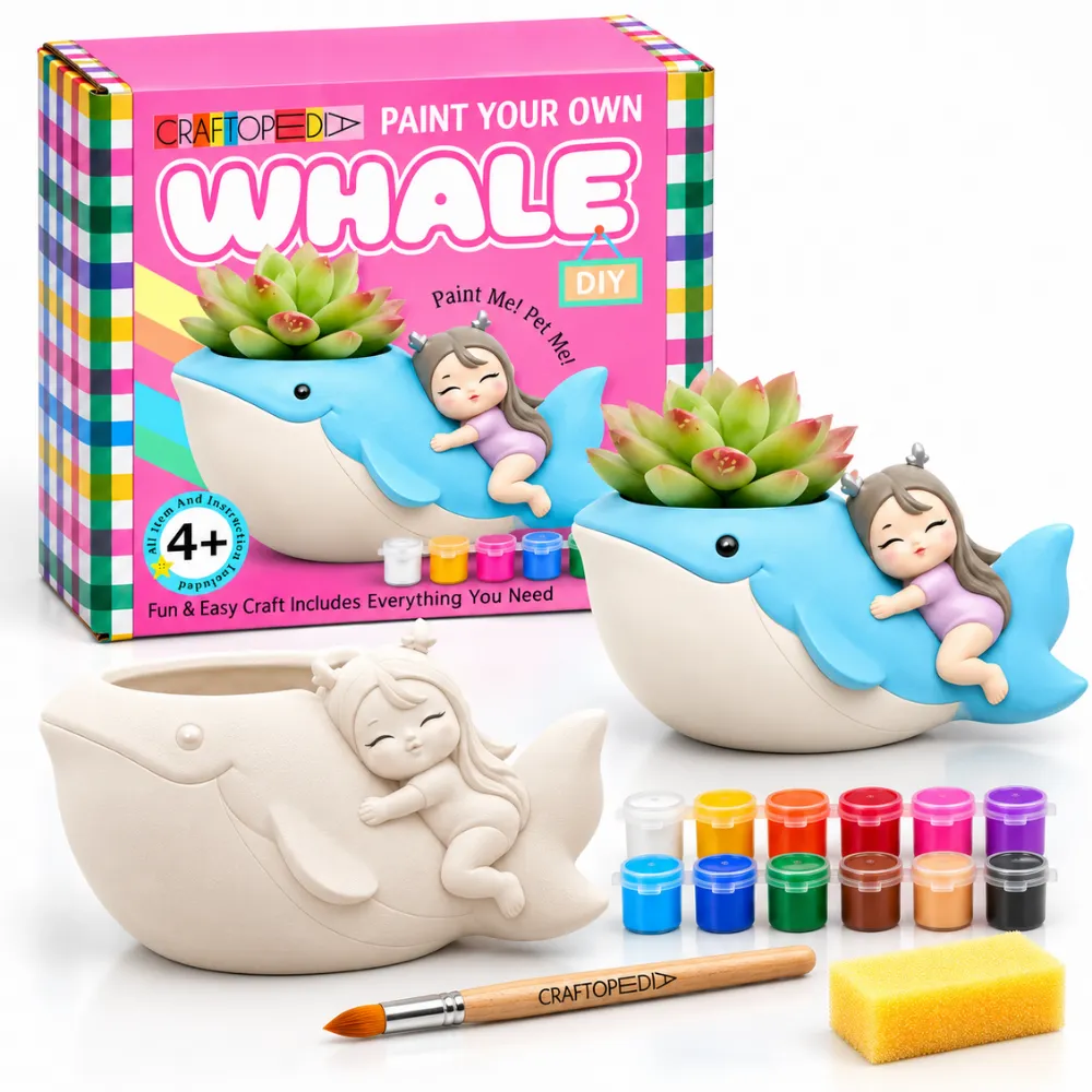 DIY Planter Painting Kit - Whale