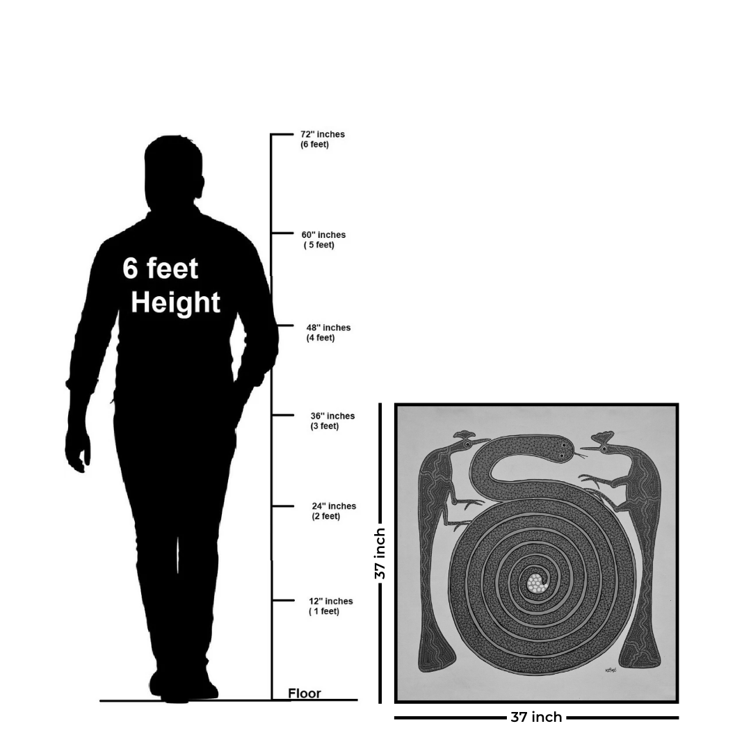 Peacock & Snake with Eggs: A Battle of Survival