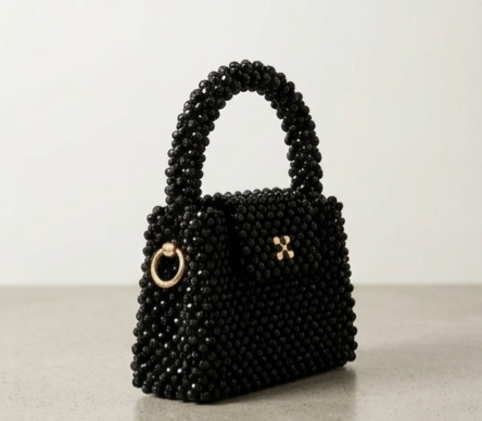 Midnight Luxe Handcrafted Beaded Bag