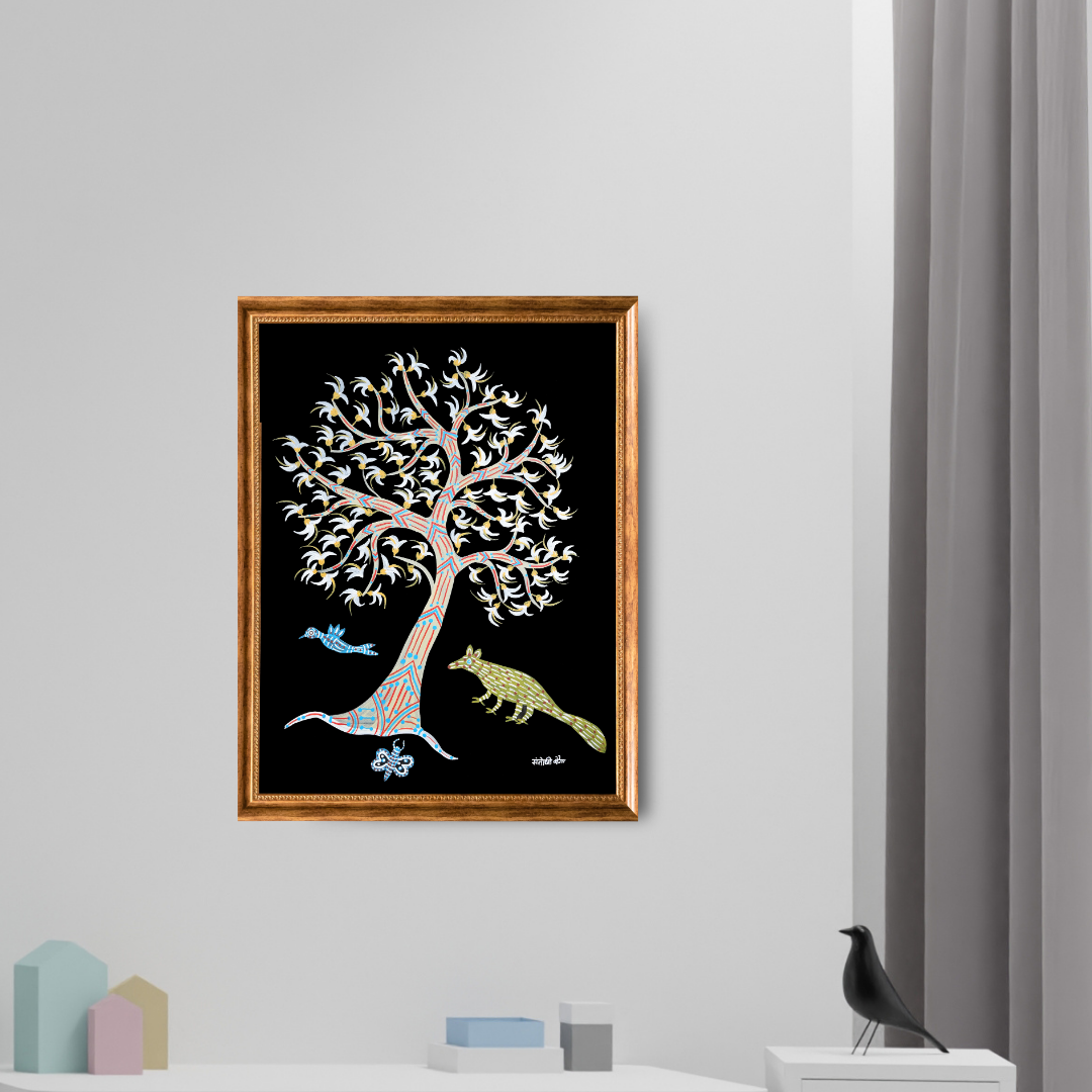 White Palsh Tree and Mangoose Product Image