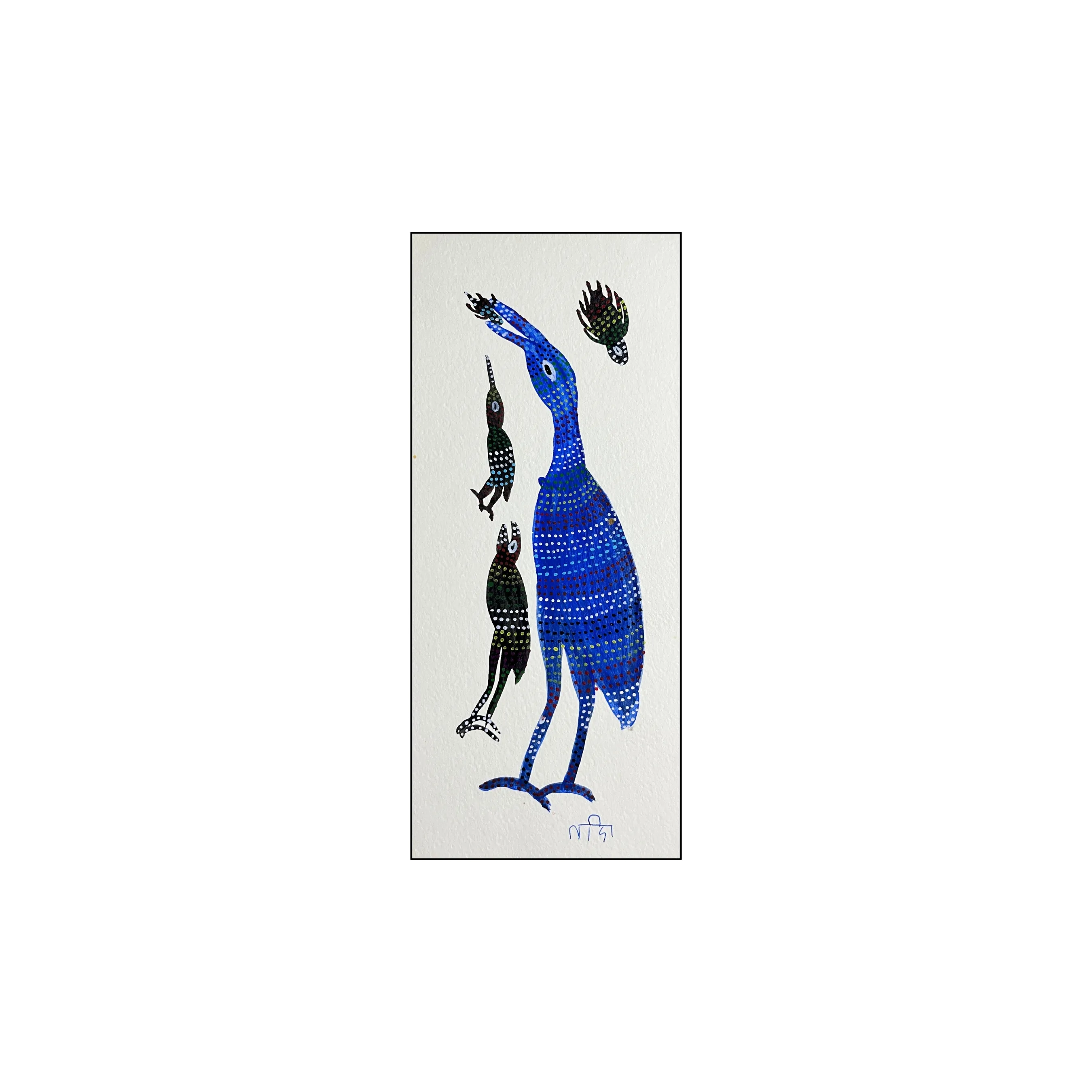 Birds Blue and Black