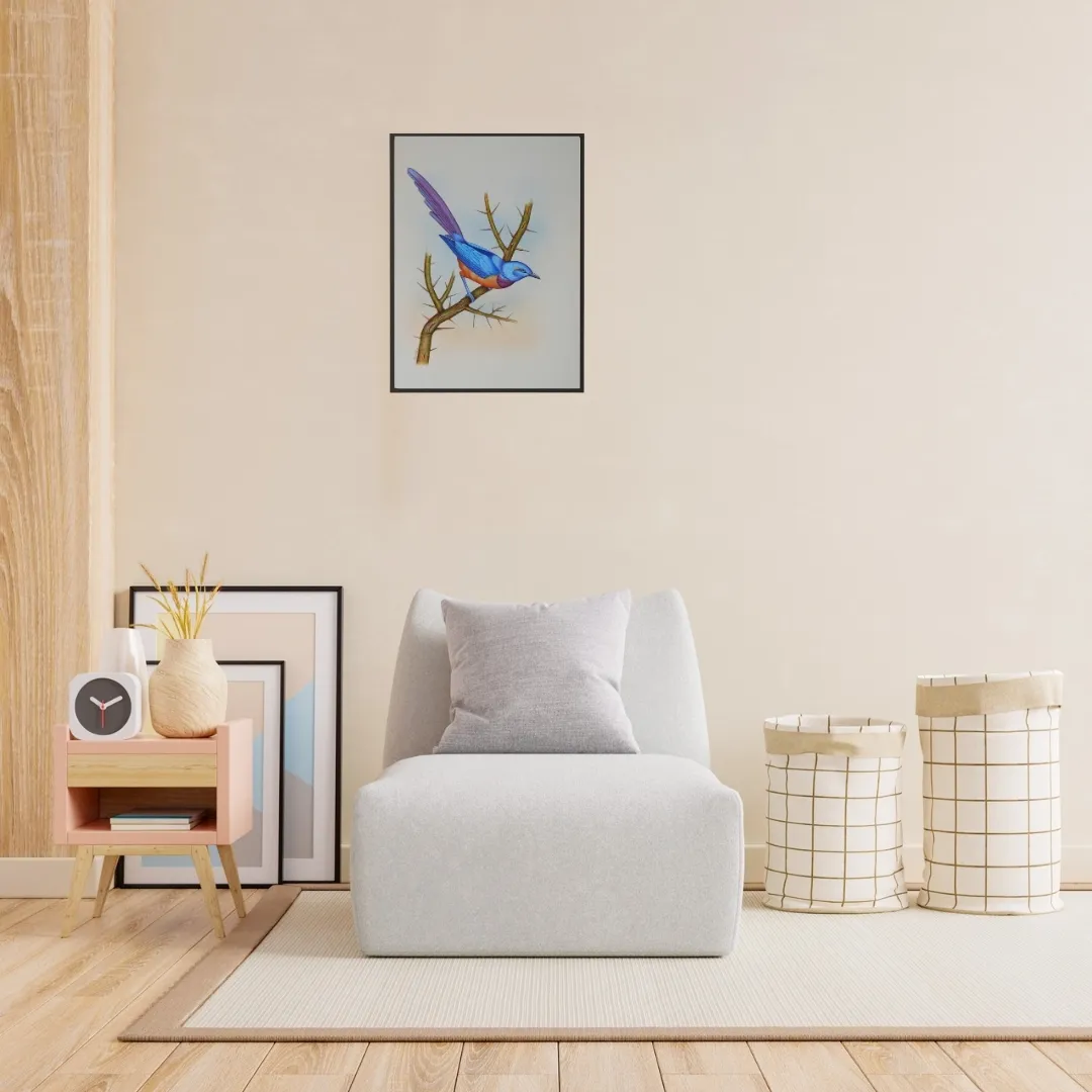 Blue Perch by Jaggu Prasad