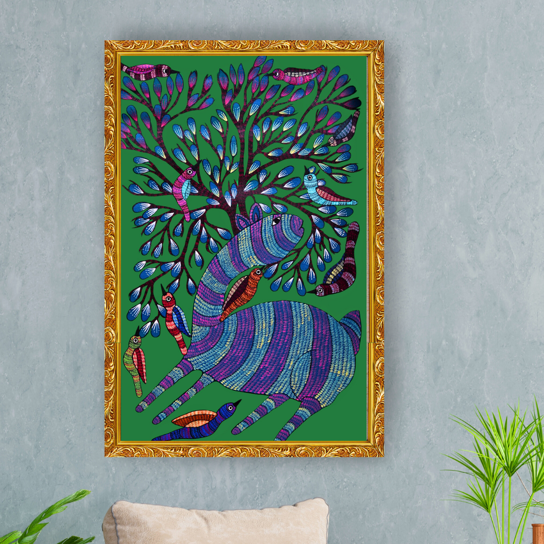 Deer beneath the Tree