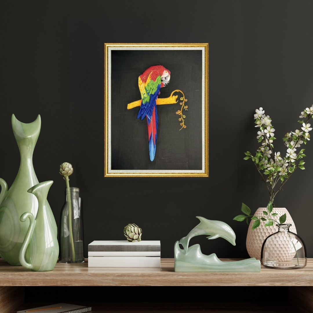 Macaw- Indian Miniature