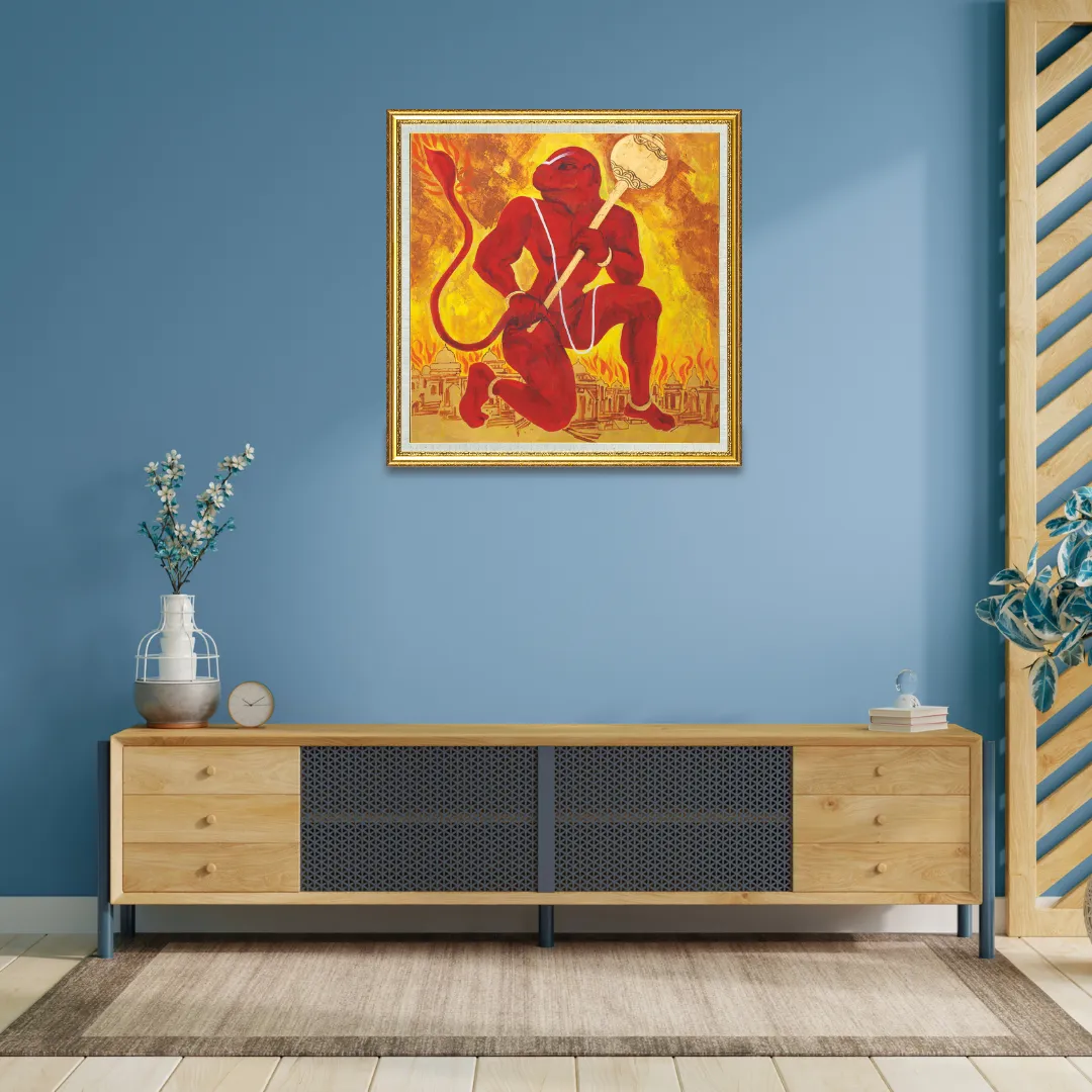 Painting: Lanka Dahan