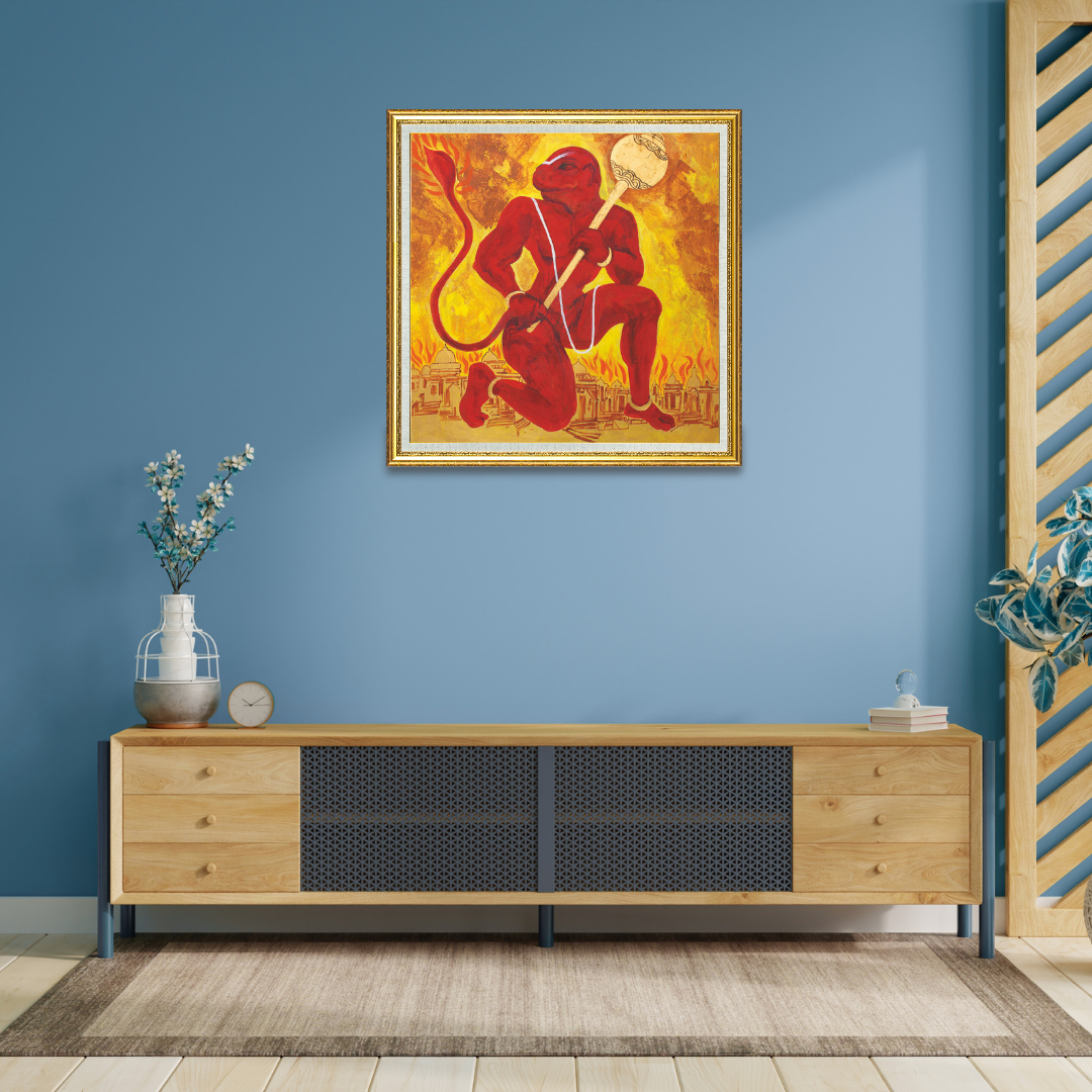 Painting: Lanka Dahan