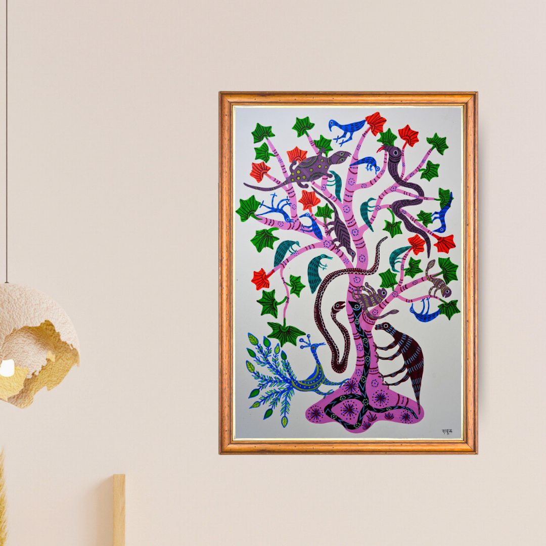 Kullu Tree surrounded by Baiga Creatures