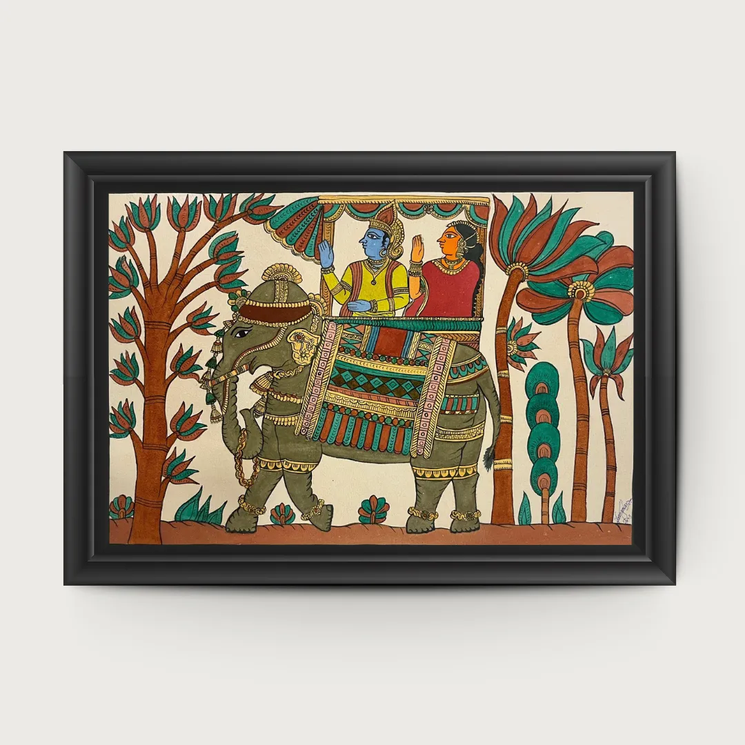 Royal Procession on an Elephant (Gajaraj Sawari) by Chetan Parshuram Gangavane