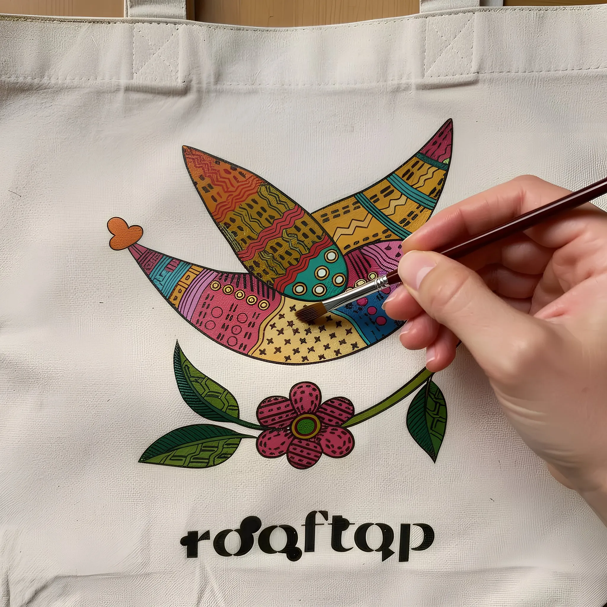 Gond Art DIY Canvas Tote Bag 