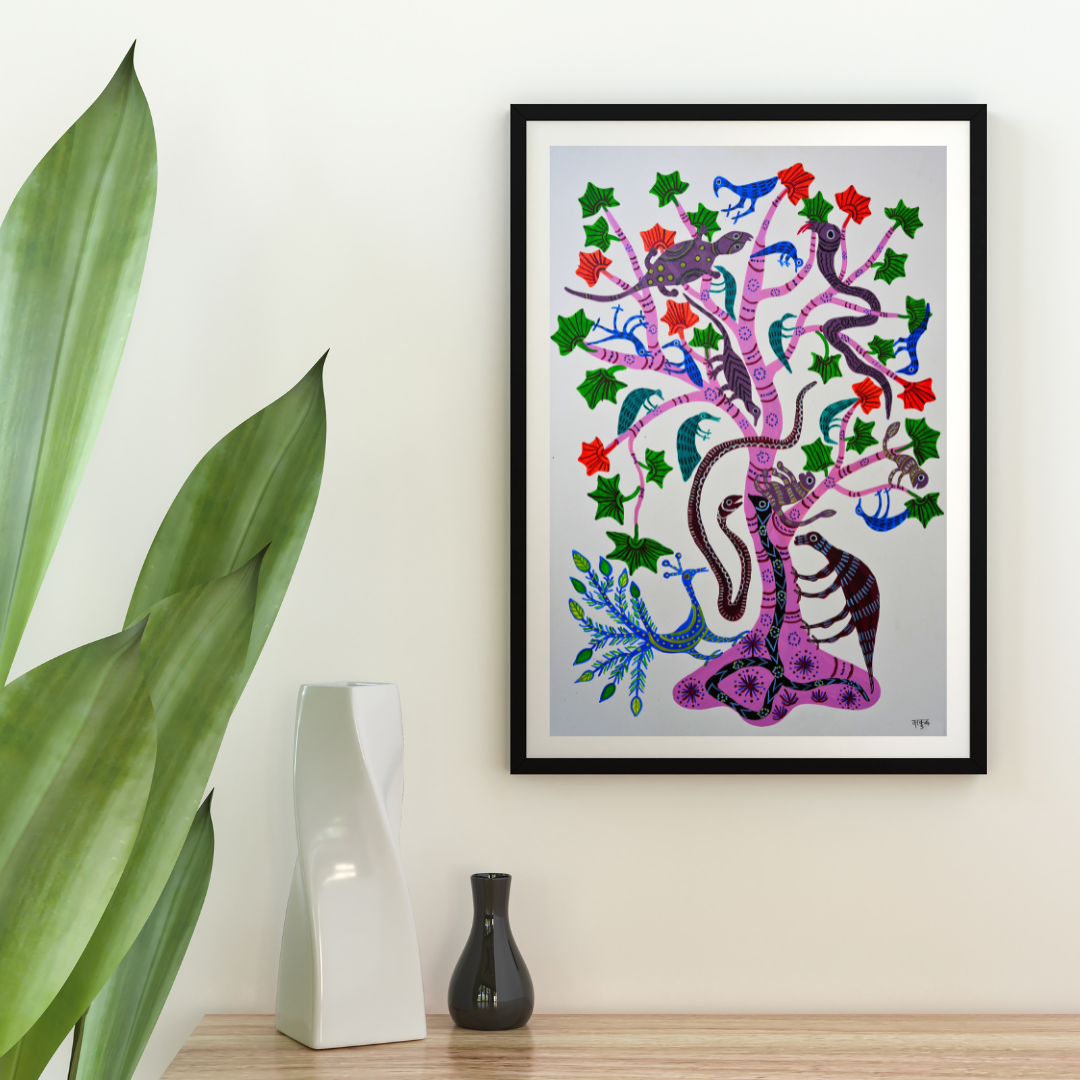 Kullu Tree surrounded by Baiga Creatures Product Image