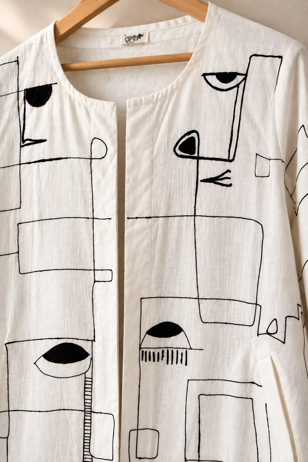  Abstract Handpainted Shrug