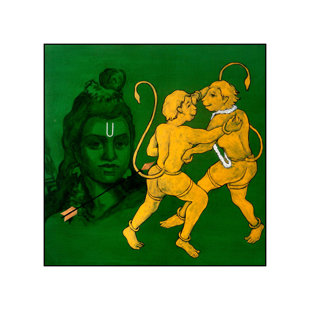 Painting: Kishkindha Kand - Bali Vadh