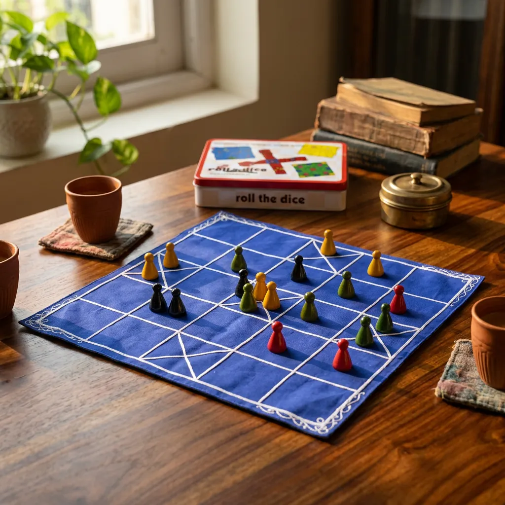 Chowka Bara Board Game – 5 & 7 Houses Combo | Traditional Indian Dice Game