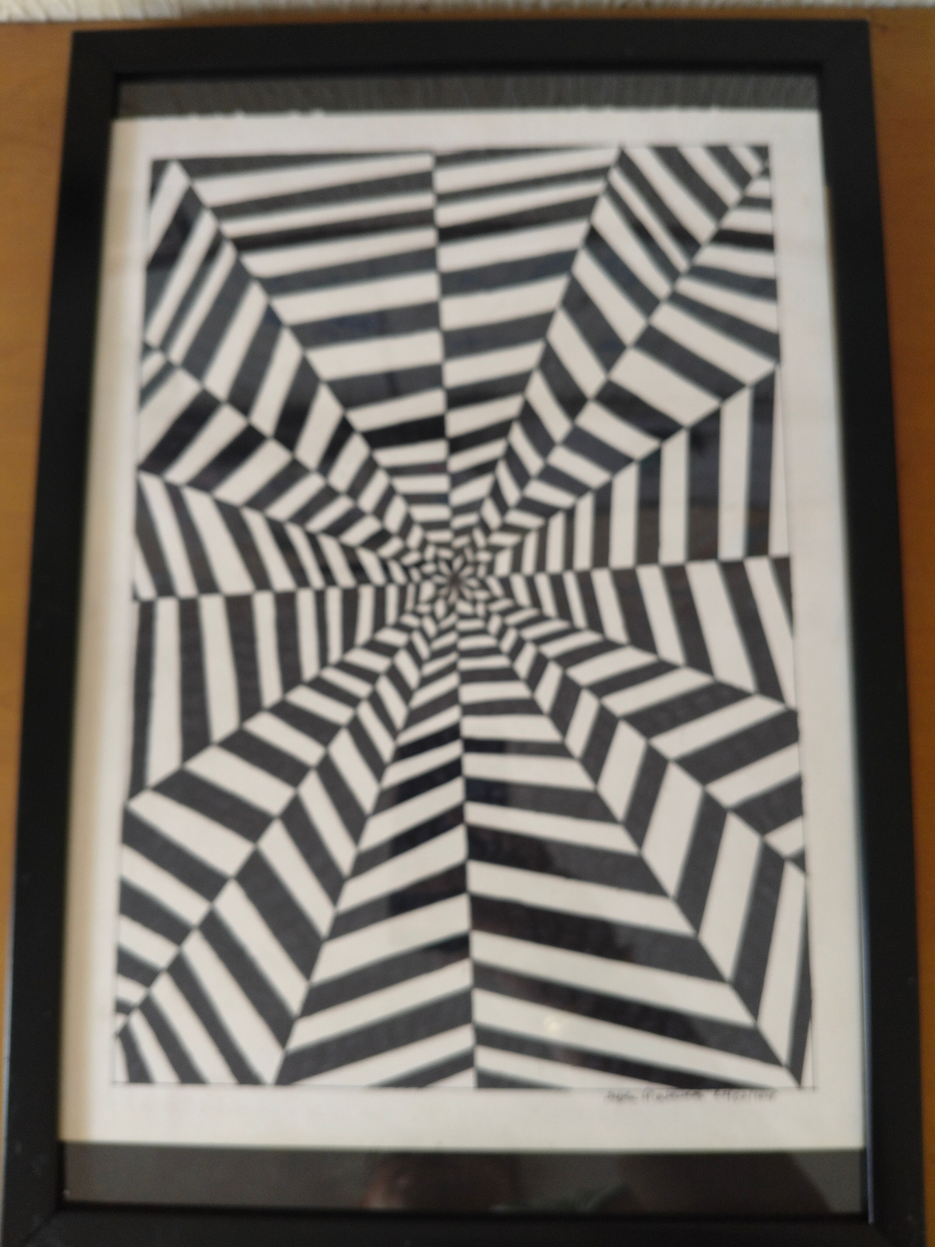 Hand drawn Monochrome Infinity Spiral