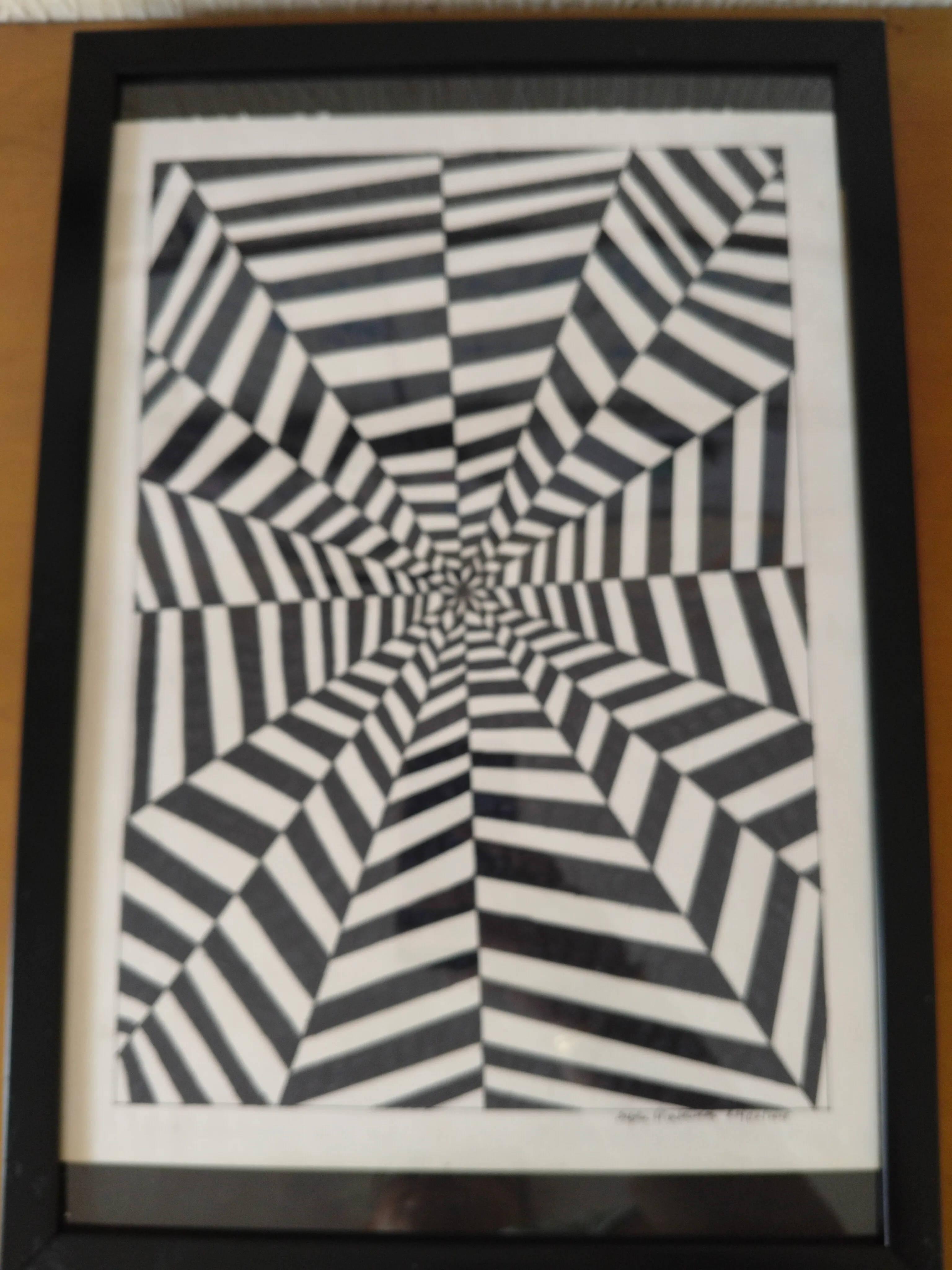 Hand drawn Monochrome Infinity Spiral