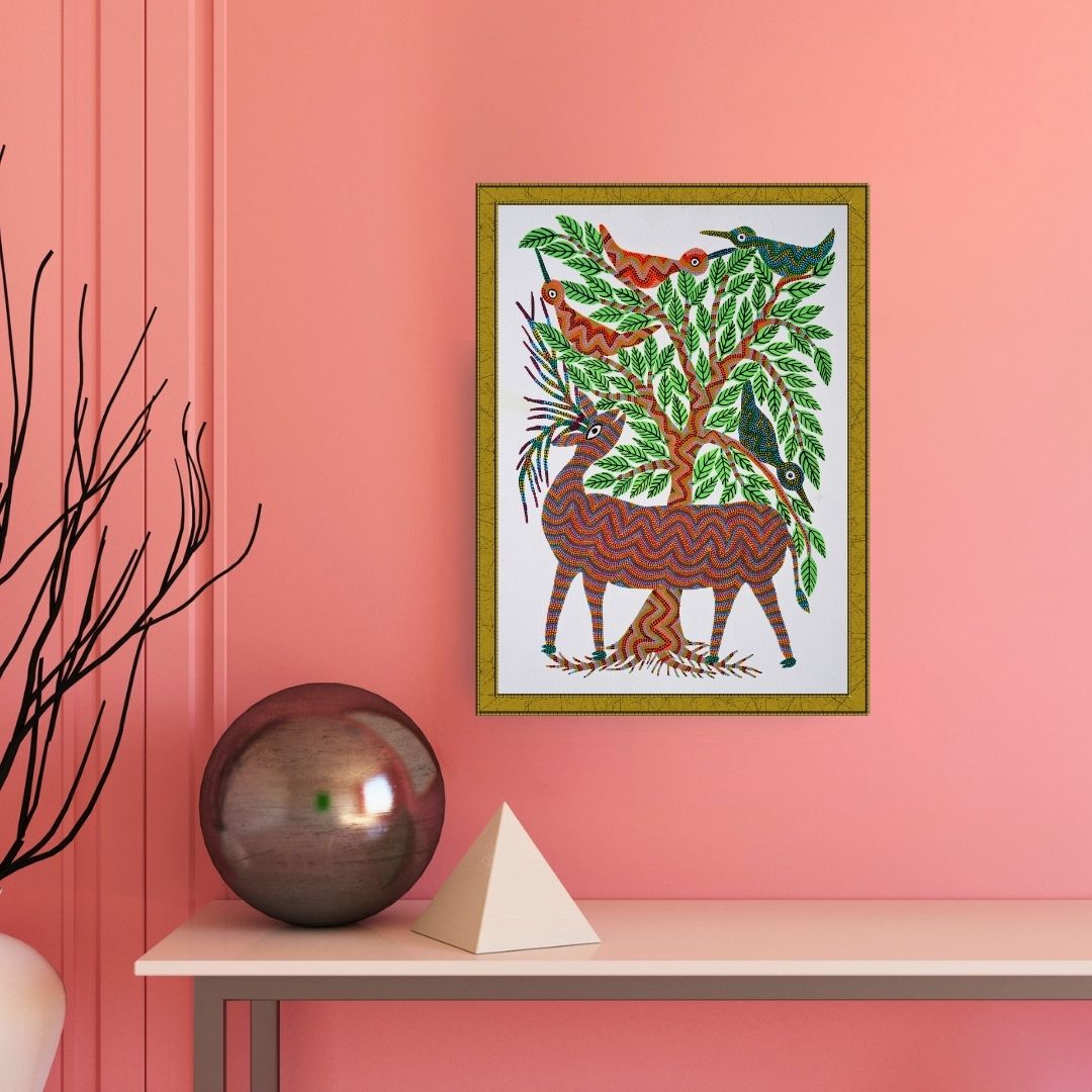 The Sacred Grove: Where Deer Rest and Birds Sing Product Image