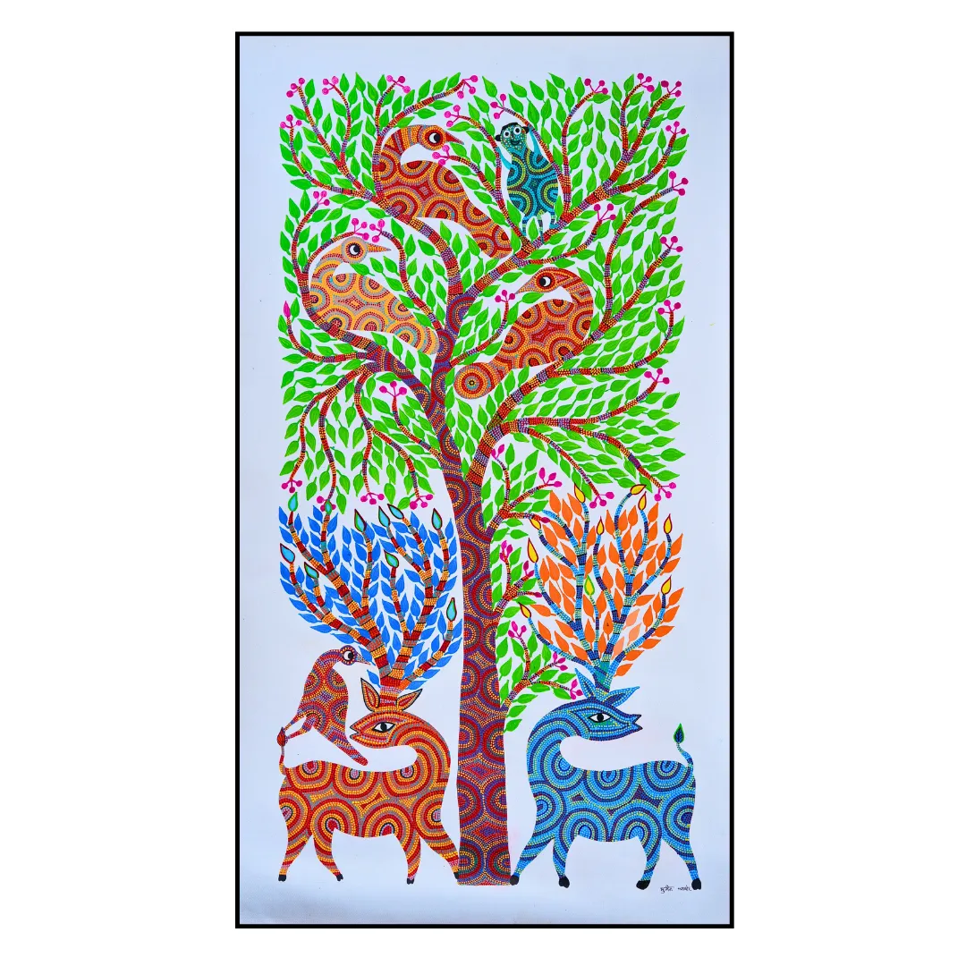 The Deer Beneath a Tree