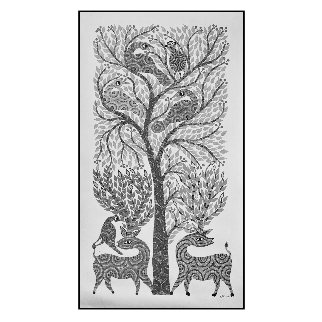 The Deer Beneath a Tree