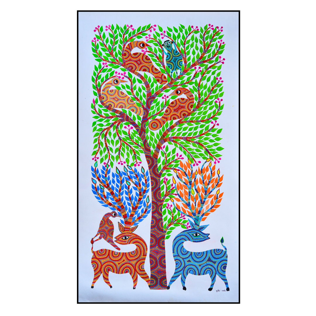 The Deer Beneath a Tree