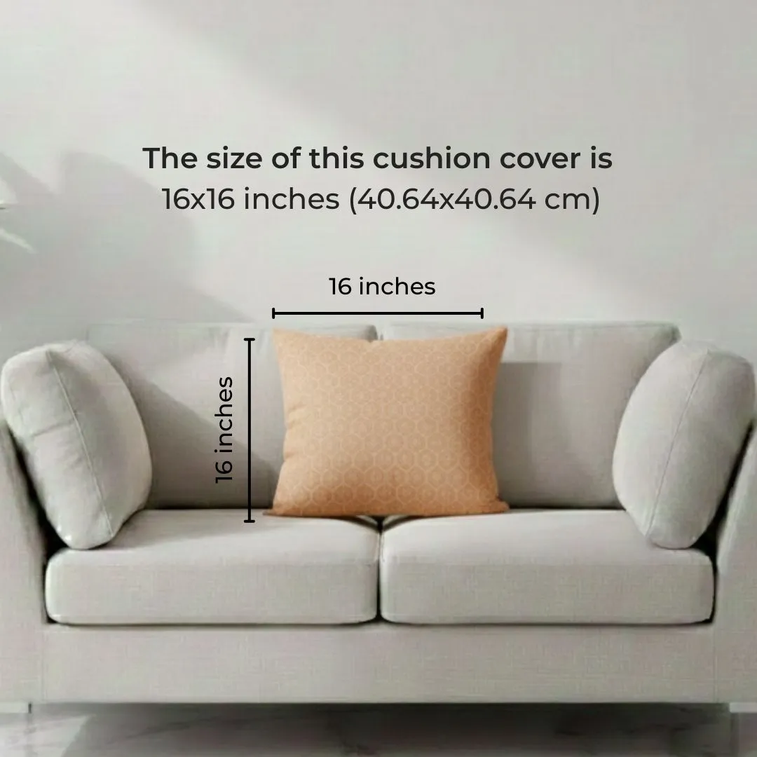 Block Printed Cotton Cushion Covers with Geometric Pattern (Set of 2)