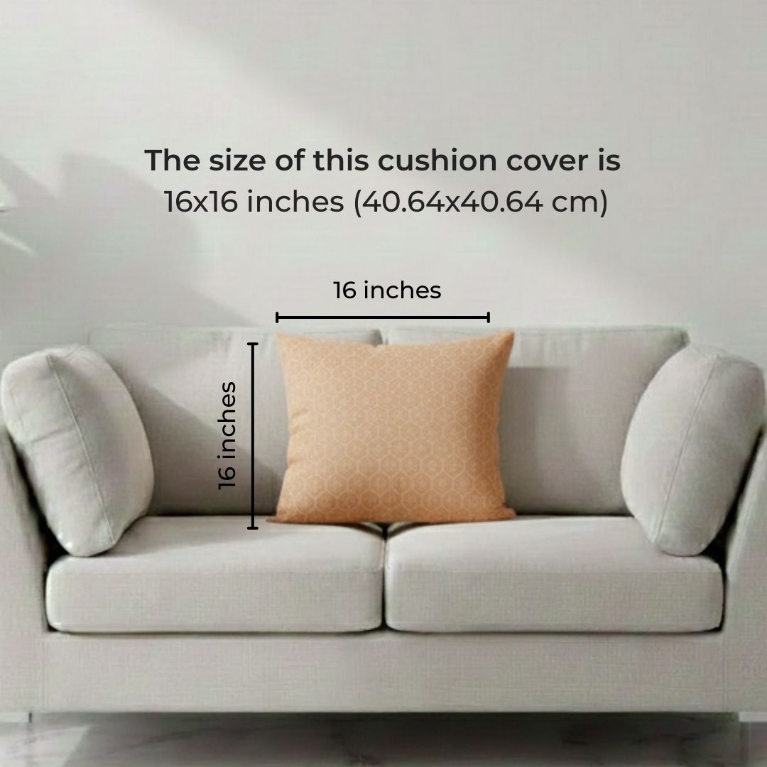 Block Printed Cotton Cushion Covers with Geometric Pattern (Set of 2)