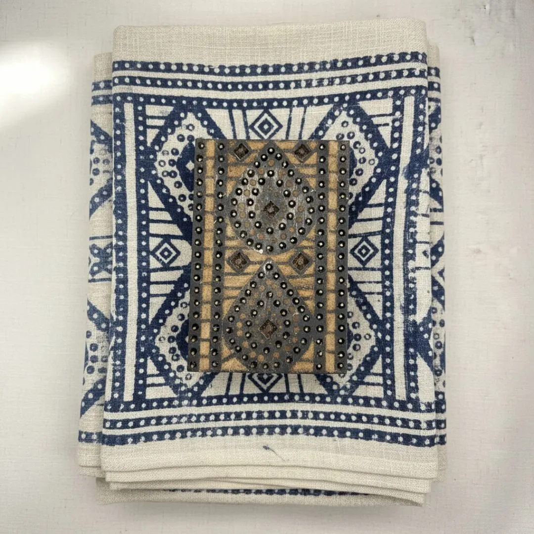 Handcrafted Roheda Wood Block for Textile and Paper Printing