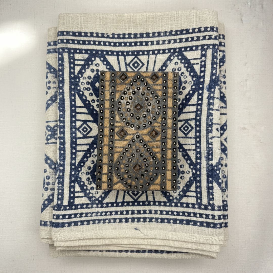 Handcrafted Roheda Wood Block for Textile and Paper Printing