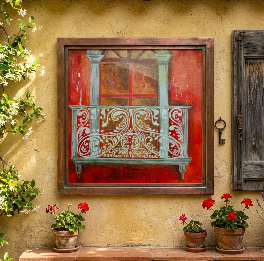 Fading Echoes: Traditional Alpona on a Heritage Verandah