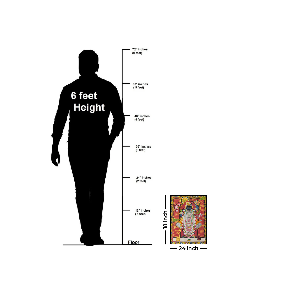 Pichwai Painting - Shrinathji, The Moonlit Majesty 