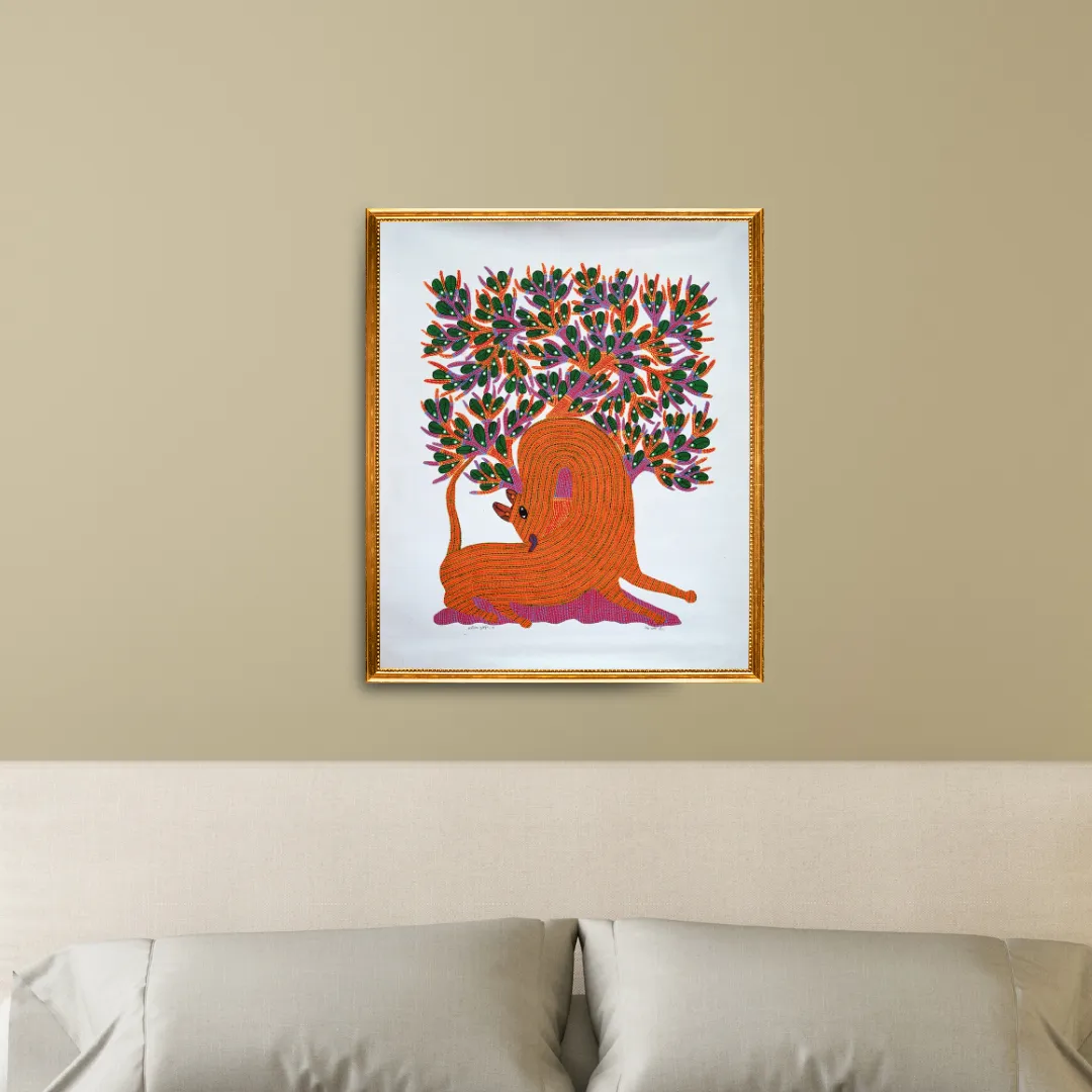 Tiger Under a Tree