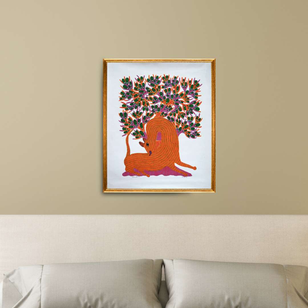Tiger Under a Tree