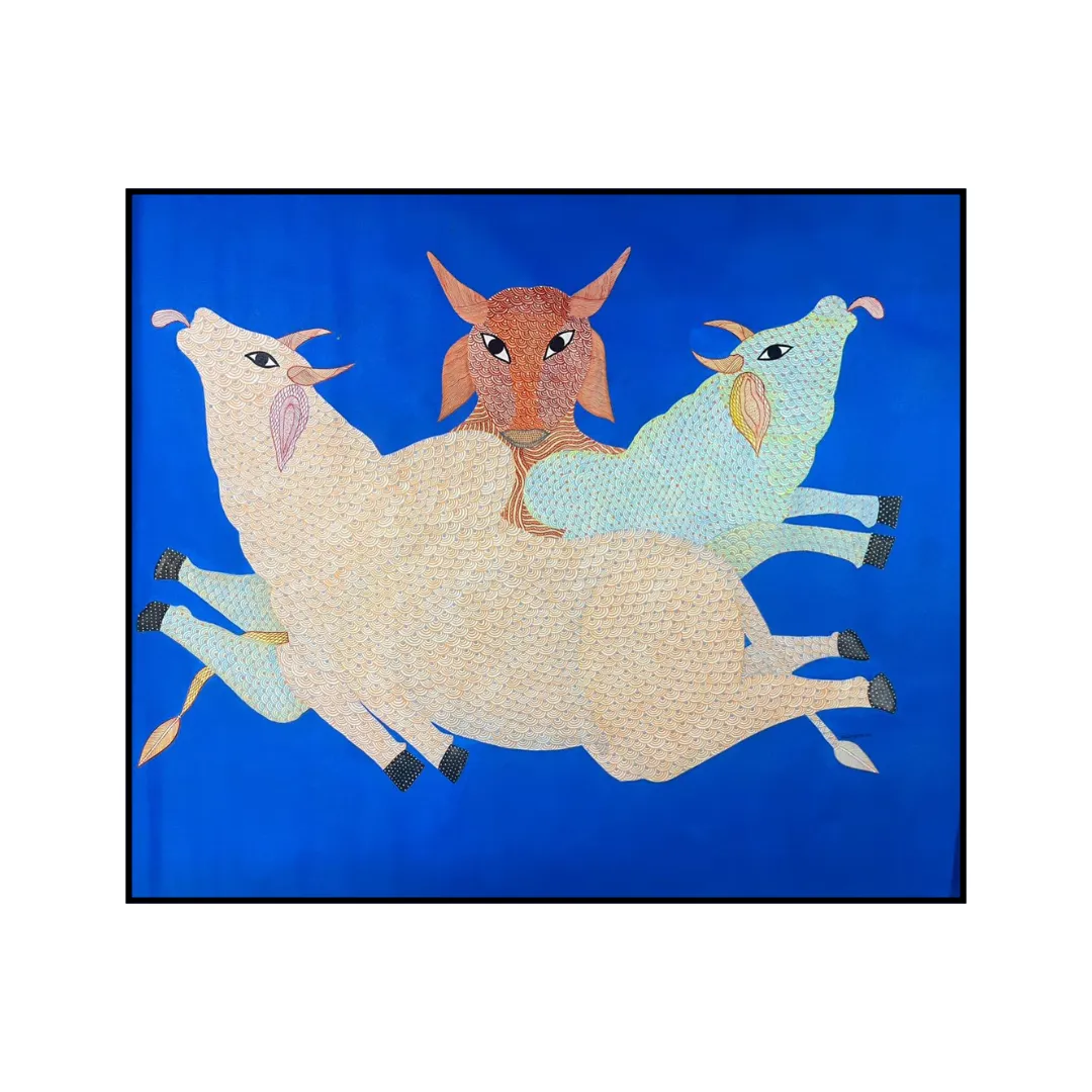 Joyful Cows - Gau Charai by Sahdev Pusham