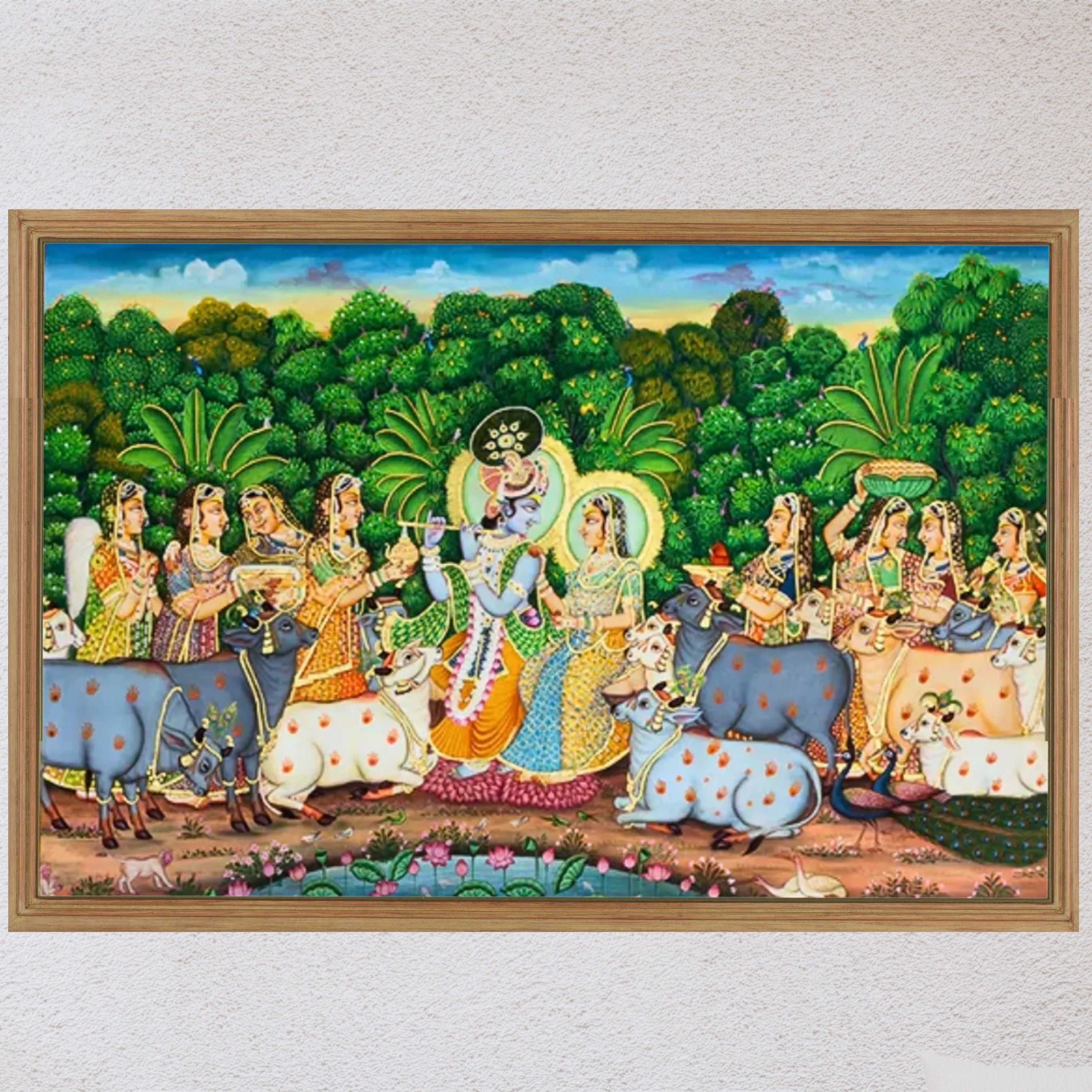 Pichwai Painting - Radha Krishna Van Raas 
