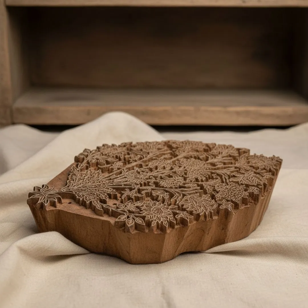 Handcrafted Shisham Wood Block for Textile Printing and Craftwork